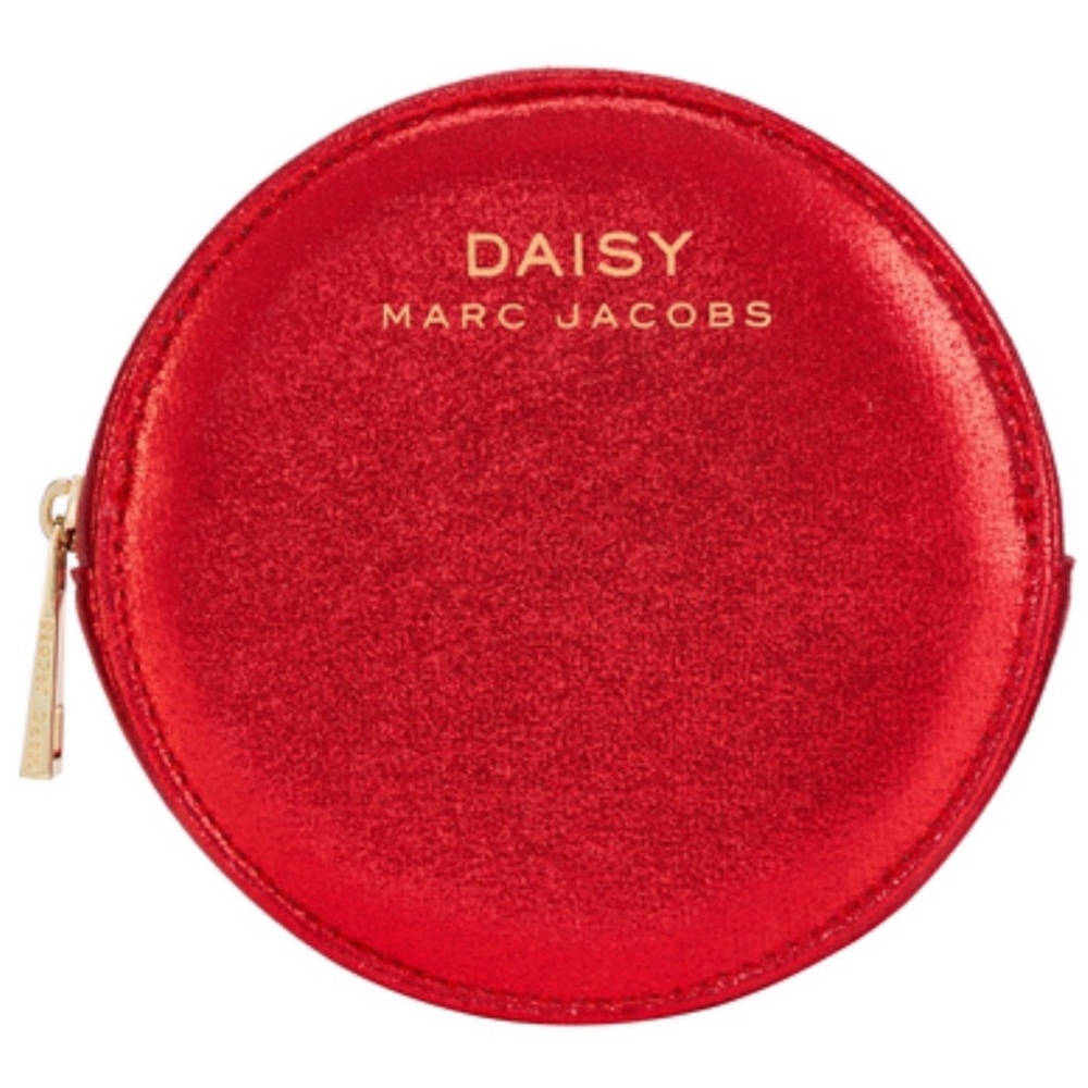 🔴New Daisy Marc Jacobs Round Red Glittery Pouch🔴